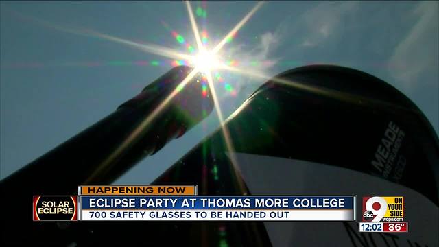 Solar eclipse 2017 watch party at Thomas More College in Northern Kentucky