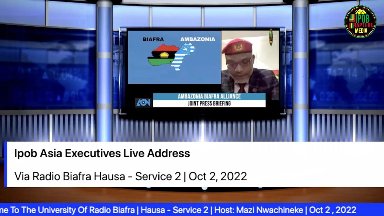 Ipob Asia Executives Live Address Via Radio Biafra Hausa - Service 2 | Oct 2, 2022