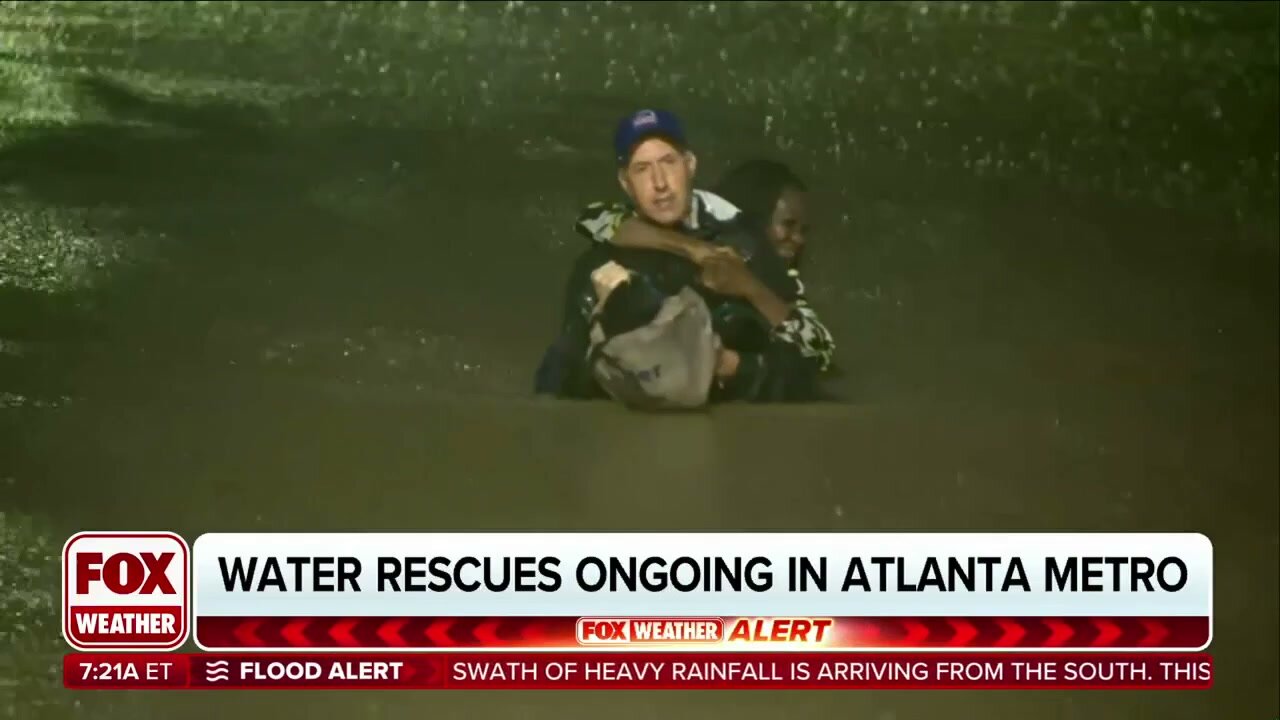 Fox Weather's Bob Van Dillen Rescues Woman Trapped In Car By Flood Waters During Live Broadcast