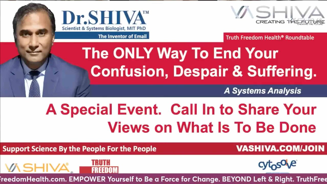 Dr.SHIVA LIVE: The ONLY Way To End Your Confusion, Despair & Suffering. Roundtable.