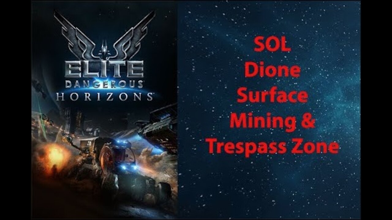 Elite Dangerous: Permit - SOL - Dione -Surface Mining & Trespass Zone - [00018]