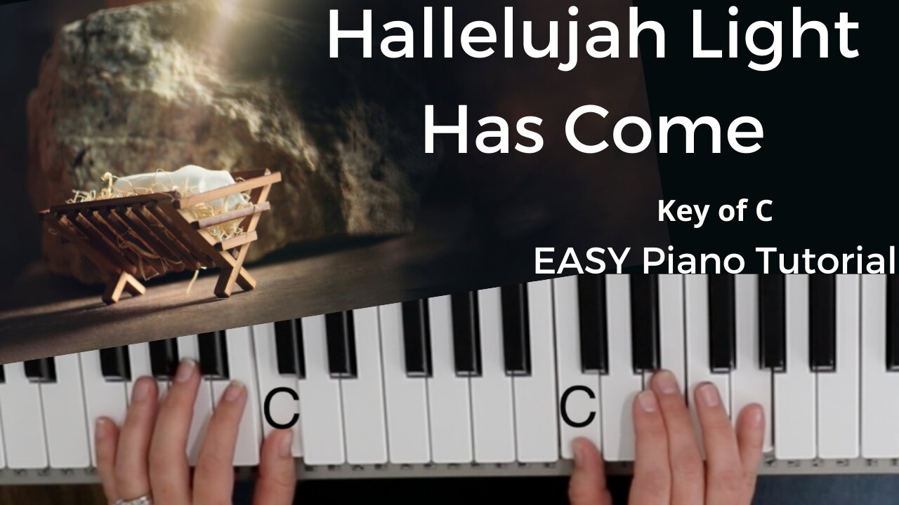 Hallelujah Light Has Come -Barlowgirl (Key of C)//EASY Piano Tutorial