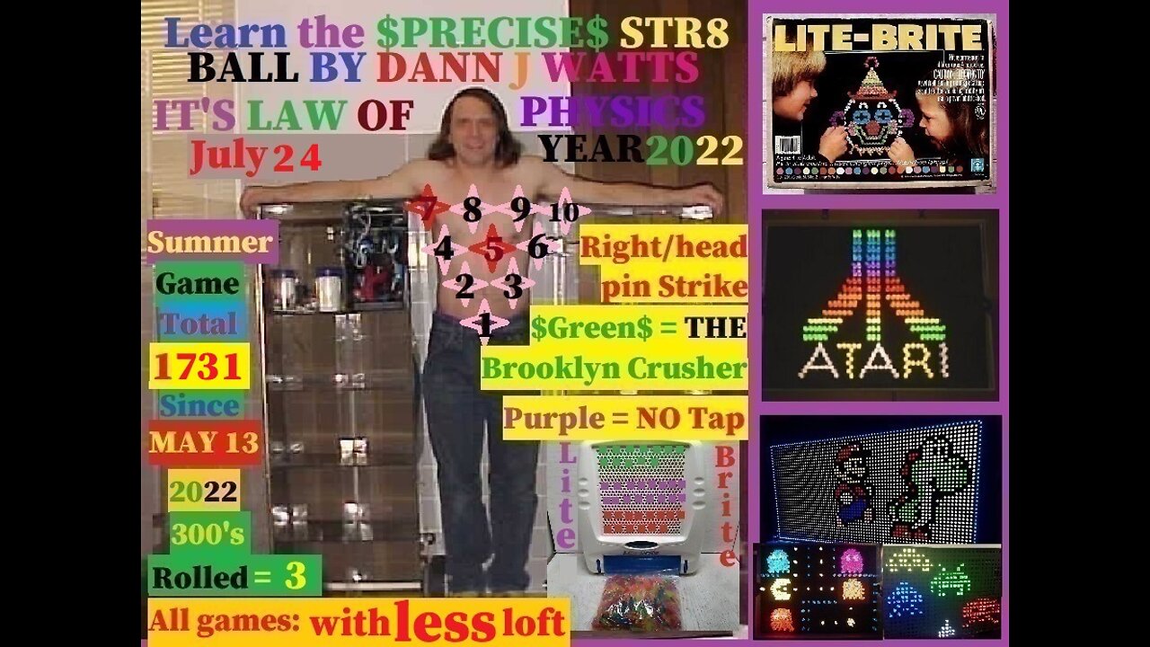 Learn how to become a better straight ball bowler #65 with Dann the CD born MAN on 7-24-22.#65 bowl video