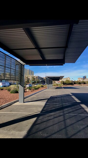 2 Solar structures right off Vegas strip. Windy Solar Capital