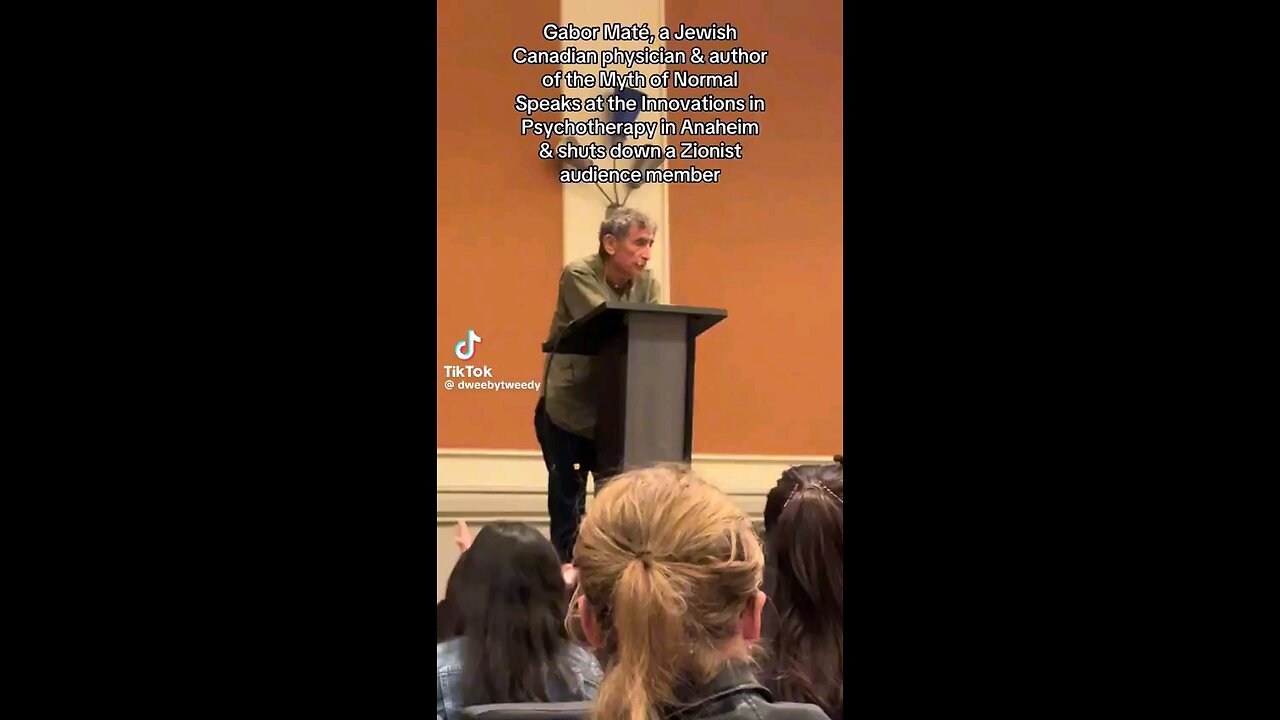 Dr. @DrGaborMate speaking to someone who is so blinded by hate talking about 7th Oct attack ⏬descp