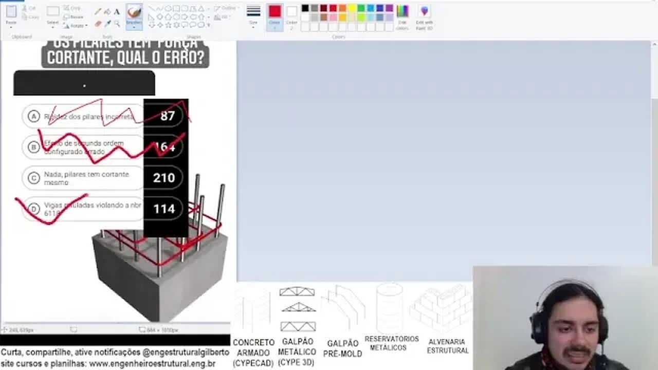 63% erro Pilares com força cortante Eng Estrutural