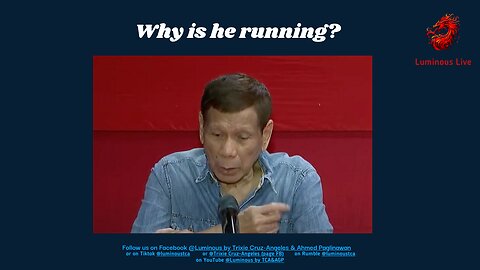 Why do you think is he running?