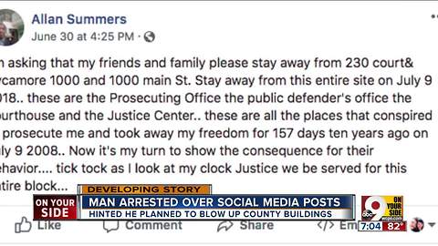 Man arrested over Facebook posts