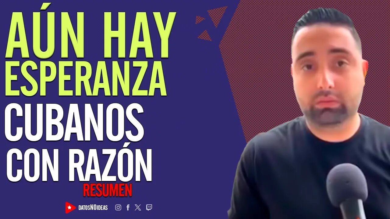 🙏 Aún hay esperanza. Cubanos con razón 🙏