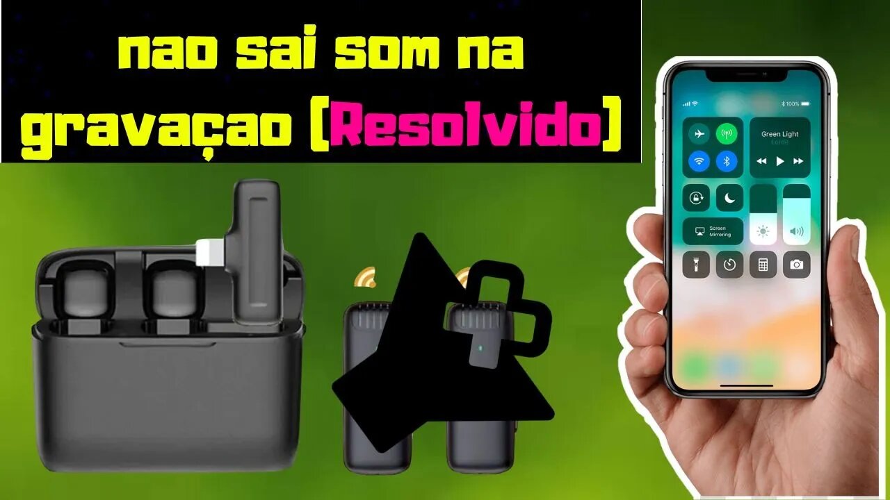 microfone sem fio para celular nao sai som (resolvido)