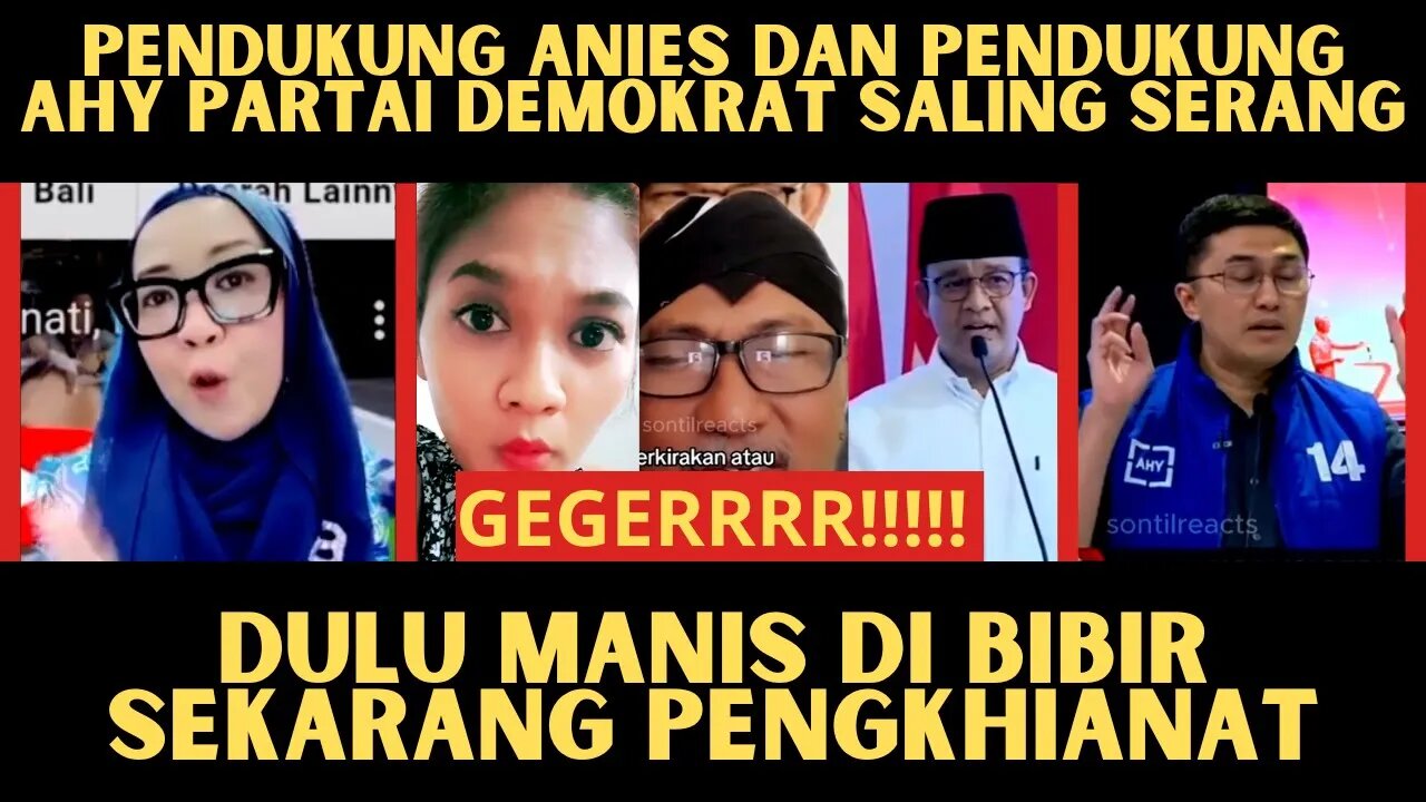 PENDUKUNG ANIES DAN PENDUKUNG AHY PARTAI DEMOKRAT SALING SERANG DI MEDIA SOSIAL