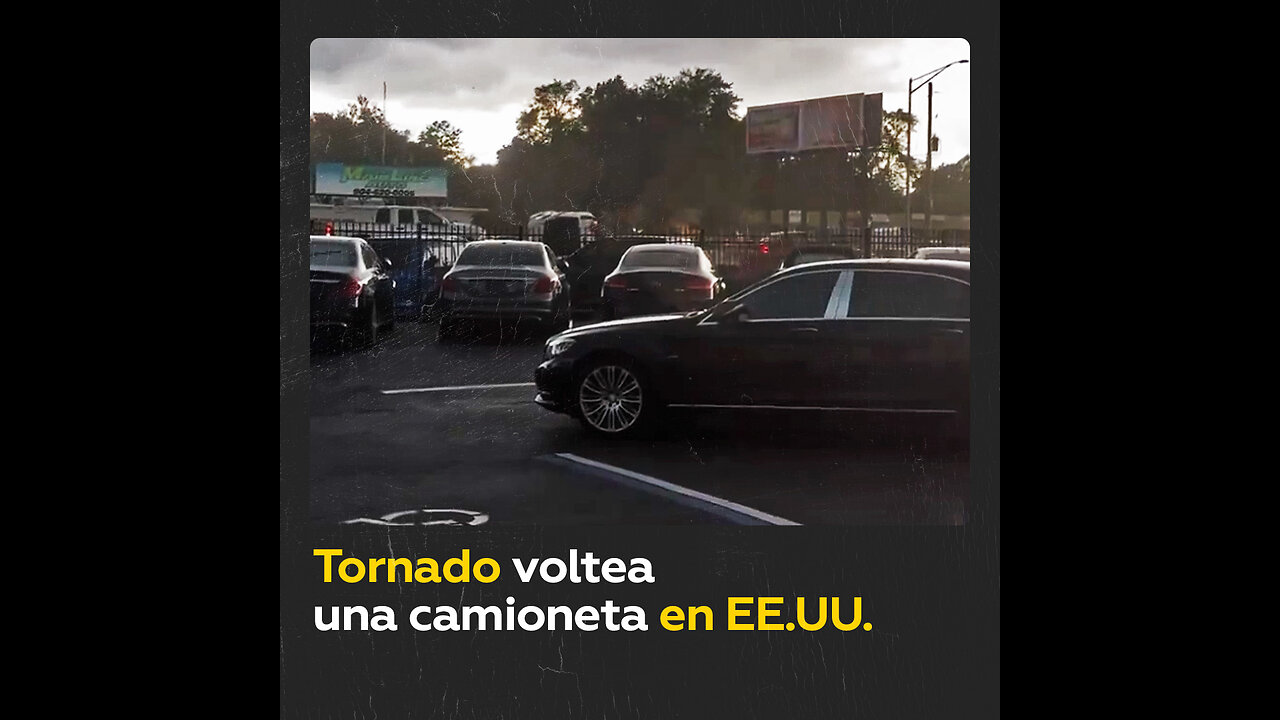 Tornado levanta del suelo a un auto en EE.UU.