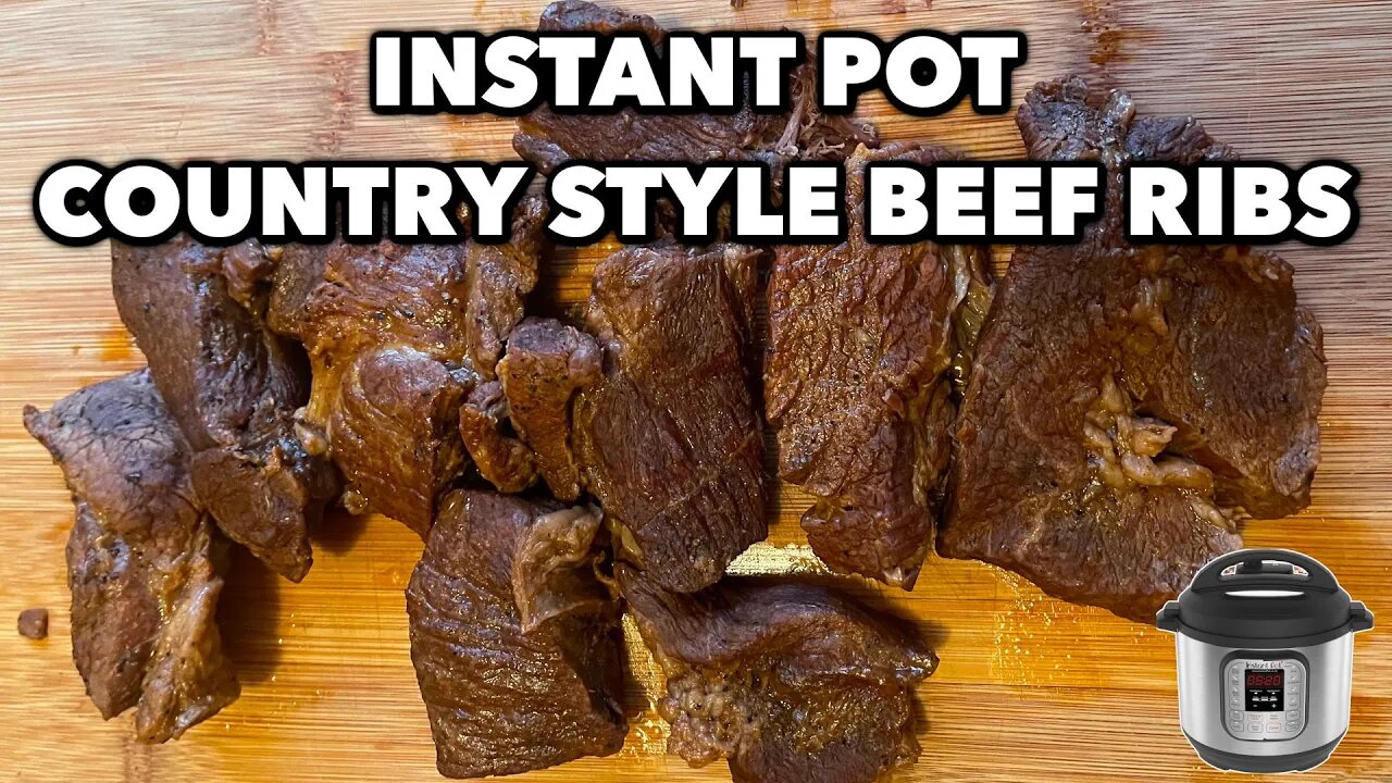 Instant Pot Country Style Beef Ribs | Beef Rib Recipe