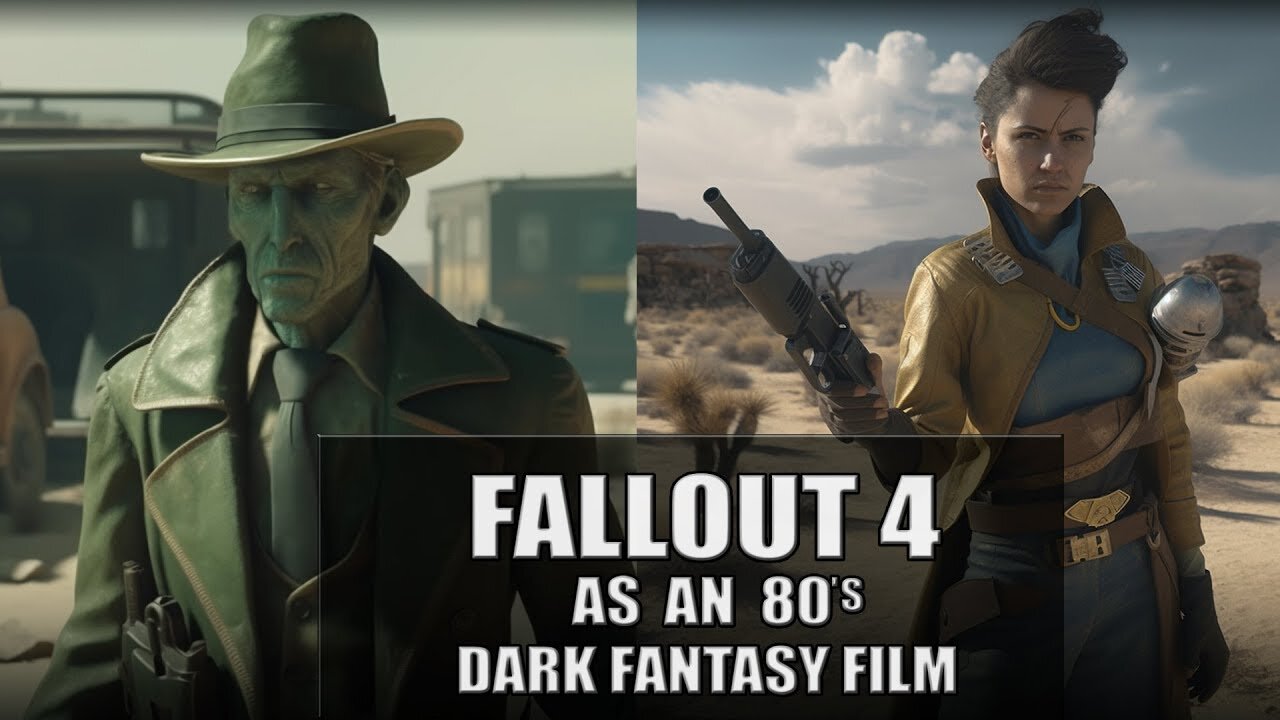 Fallout 4 as an 80s Dark Fantasy AI Animation #fallout #80sdarkfantasy #ai #midjourney