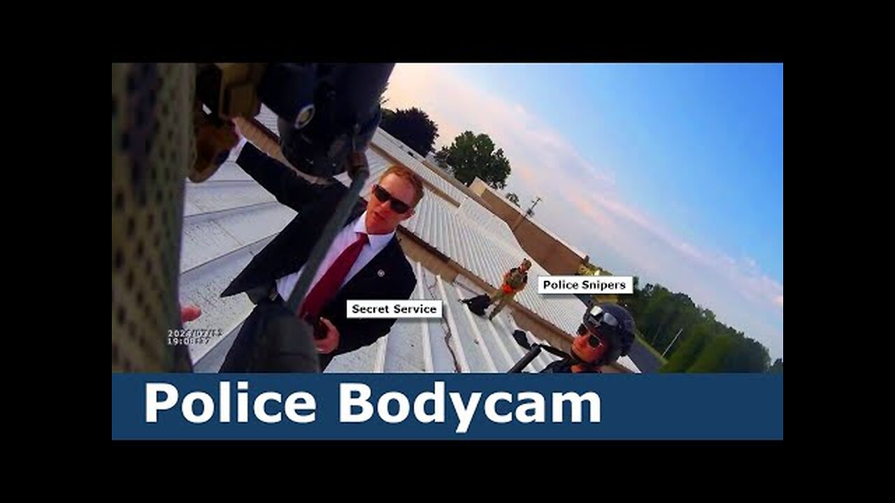 Police Bodycam: Cops On Roof With Shooter Trump Shooting