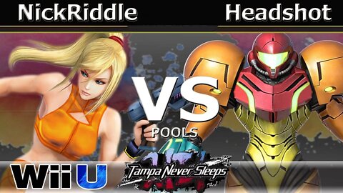 VS|NickRiddle (Zero Suit) vs. Headshot (Samus) - Wii U Pools - TNS7
