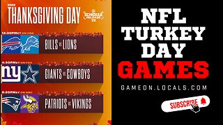 NFL Week 12 Turkey Day Special Preview!