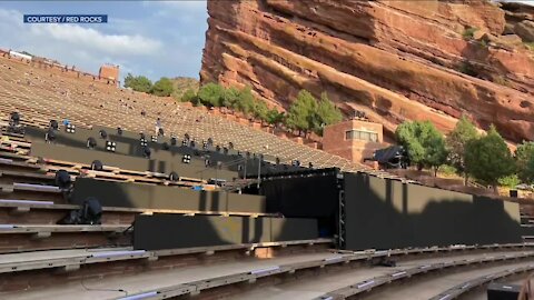 Red Rocks concerts this week will use a new stage