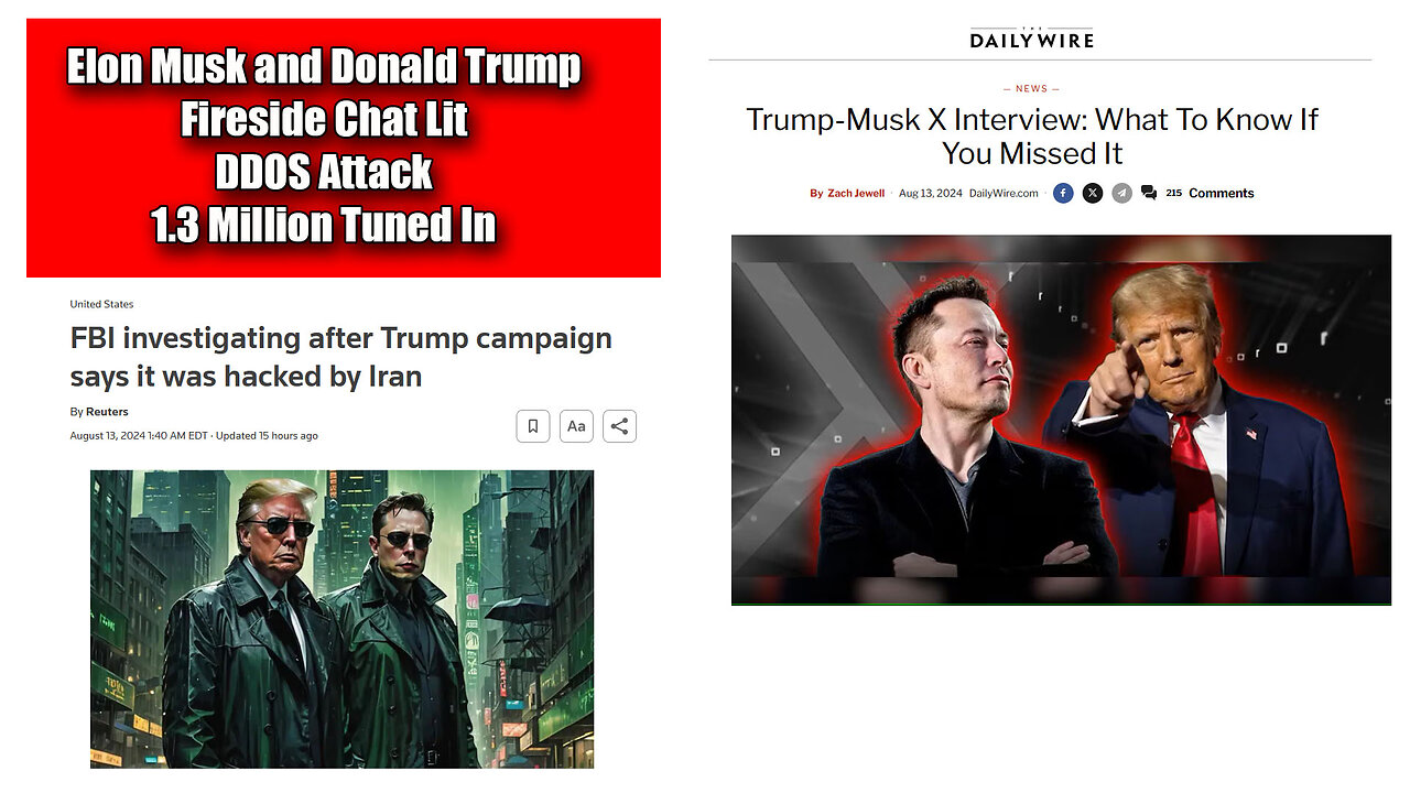 Top Stories: Elon Musk and Donald Trump Fireside Chat Garners 1.3 Million Listeners
