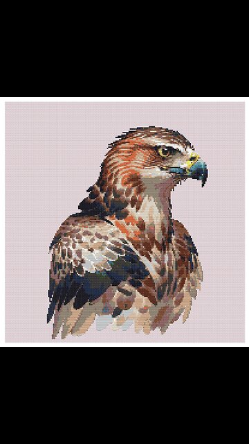 Eagle Cross Stitch Pattern by Welovit | welovit.net | #welovit