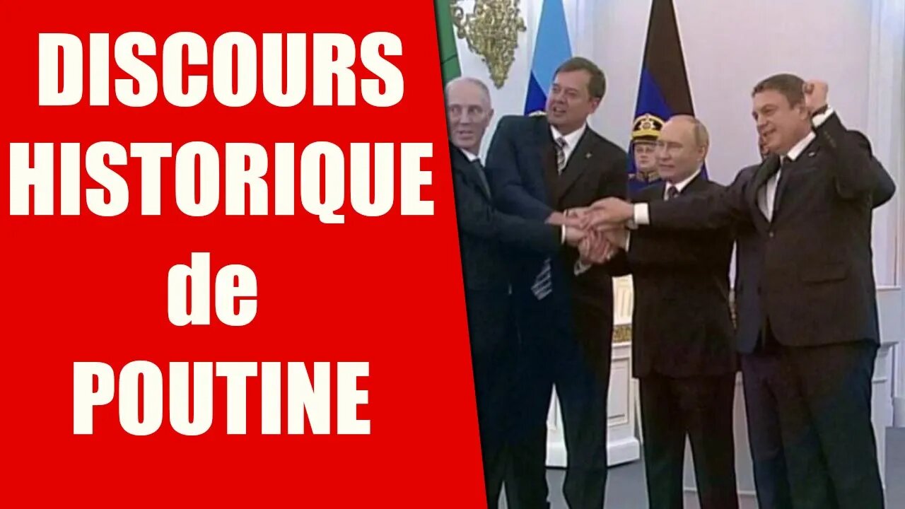 Le discours historique de Vladimir Poutine sur le rattachement des régions pro-russes à la Russie