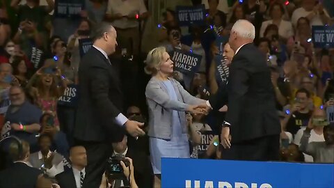 Did Tim Walz just... shake his wife's hands? Freak!