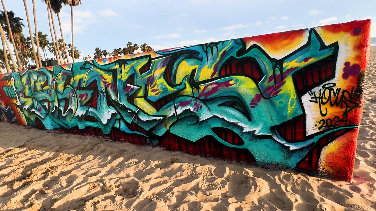 Venice Beach Graffiti Walls - February 2024 Compilation