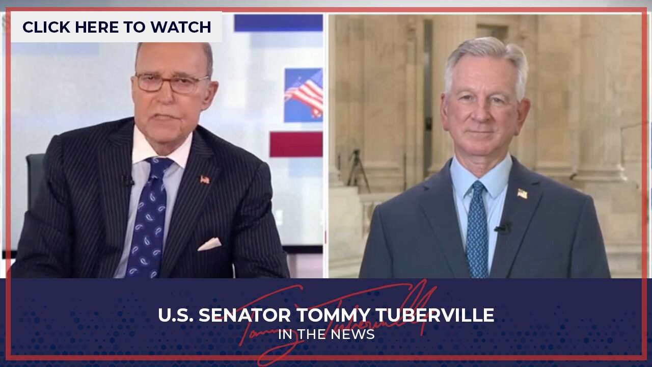 Tuberville Joins Kudlow to Discuss Spending, Proposes Singular Reconciliation Bill for Trump Agenda