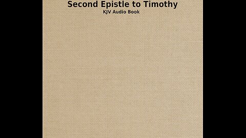 II Timothy - Ch 2 - KJV