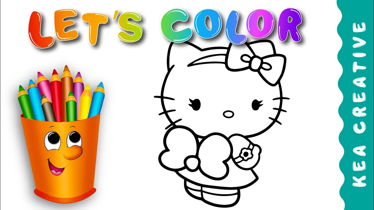 Hello Kitty - BUTTERFLY @KeaCreative2 - Coloring Pages For Childrens. Enjoy!