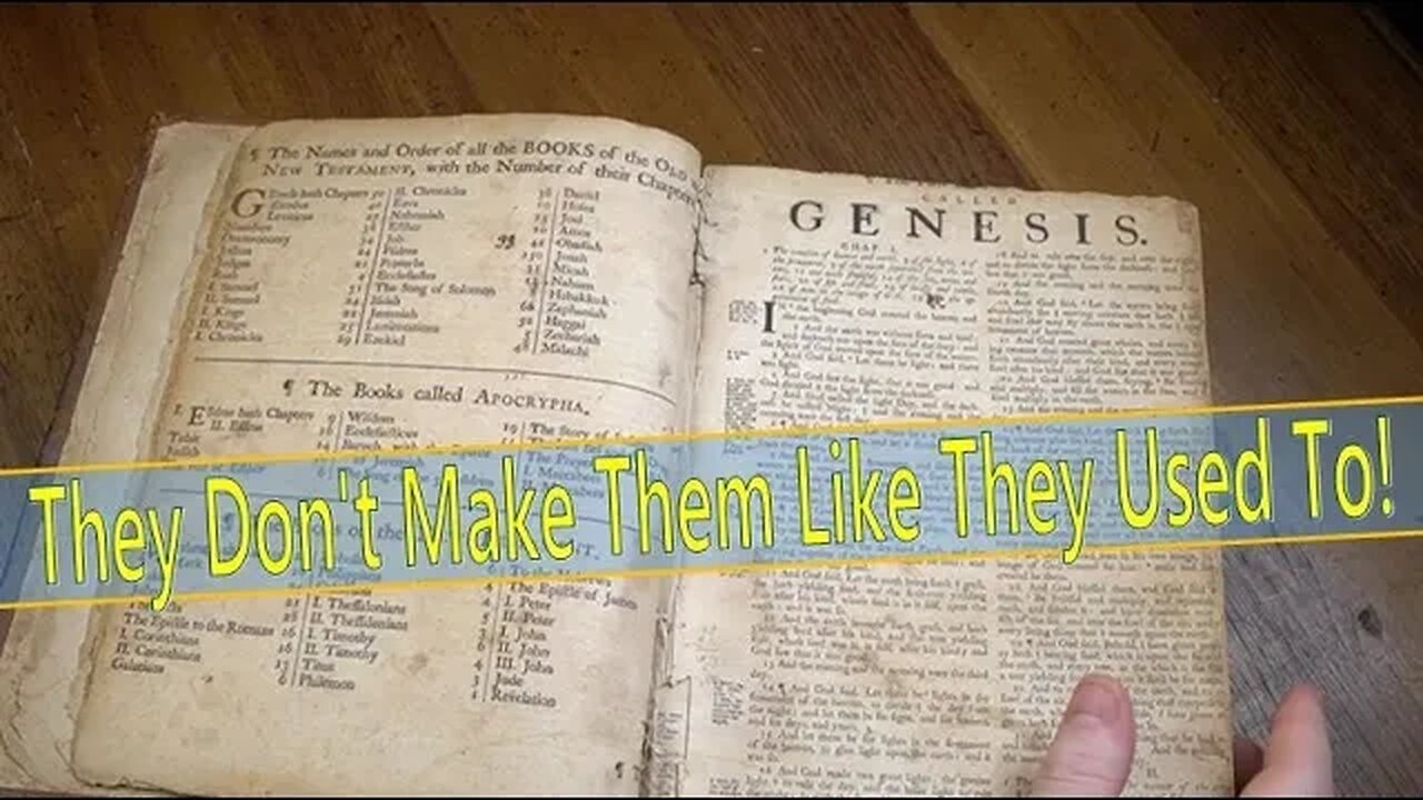 250 Year Old Bible Printed in Scotland