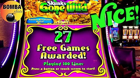 SKUNK ARE MANS' BEST FRIEND!? 😆 #lasvegas #casino #slotmachine