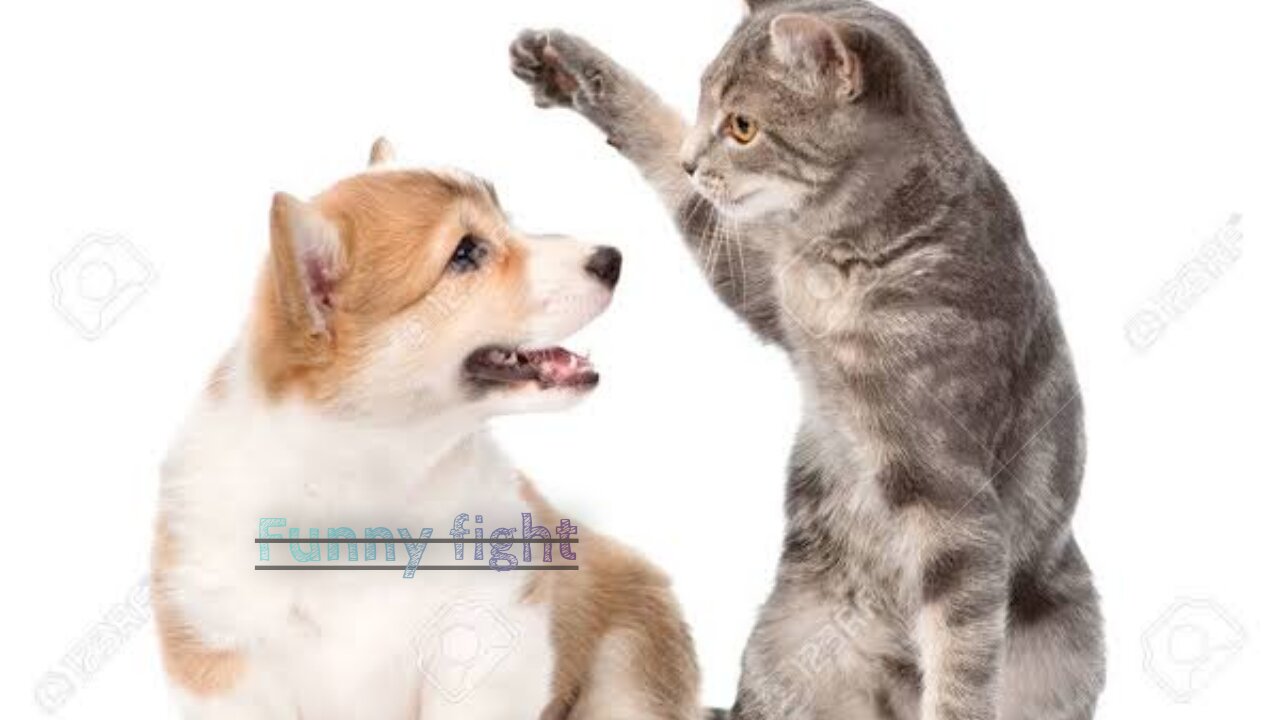 Cat Attacks Dog During Dog Fight/THIS IS why CAT hate Dog