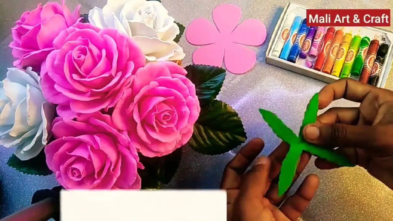 How to Make Foam Rose Flower