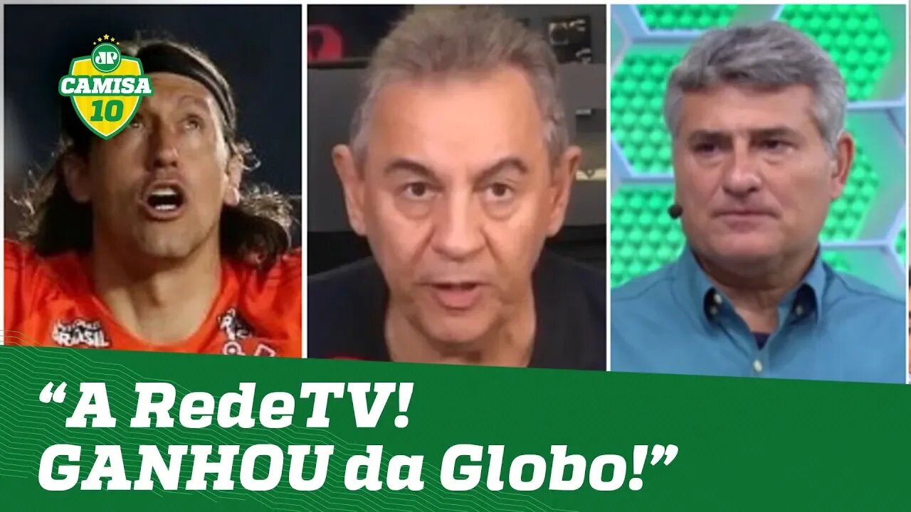 "A RedeTV! GANHOU da Globo! OLHA a FORÇA do Corinthians!", exalta Flavio Prado