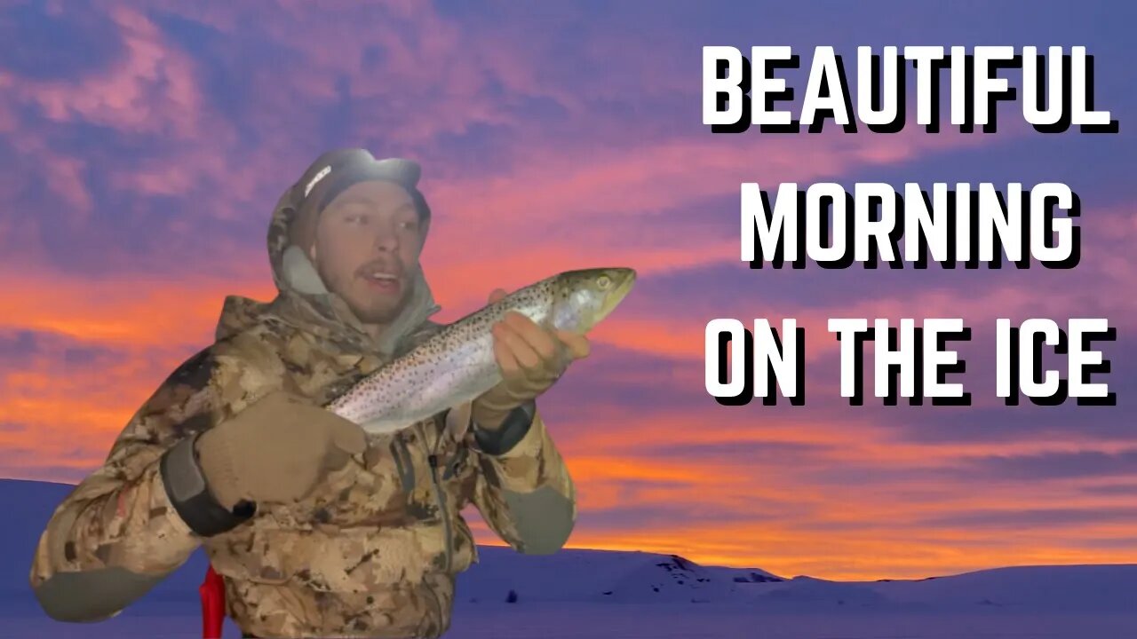 Catching Fish With a Beautiful View!!!!!! | Strawberry Reservoir Ice Fishing