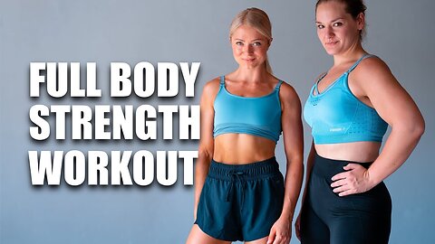 20 MIN FULL BODY STRENGTH WORKOUT - with weights | stronger together series DAY 2