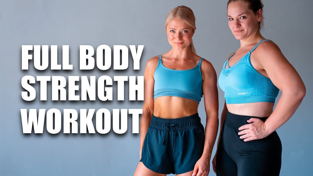 20 MIN FULL BODY STRENGTH WORKOUT - with weights | stronger together series DAY 2