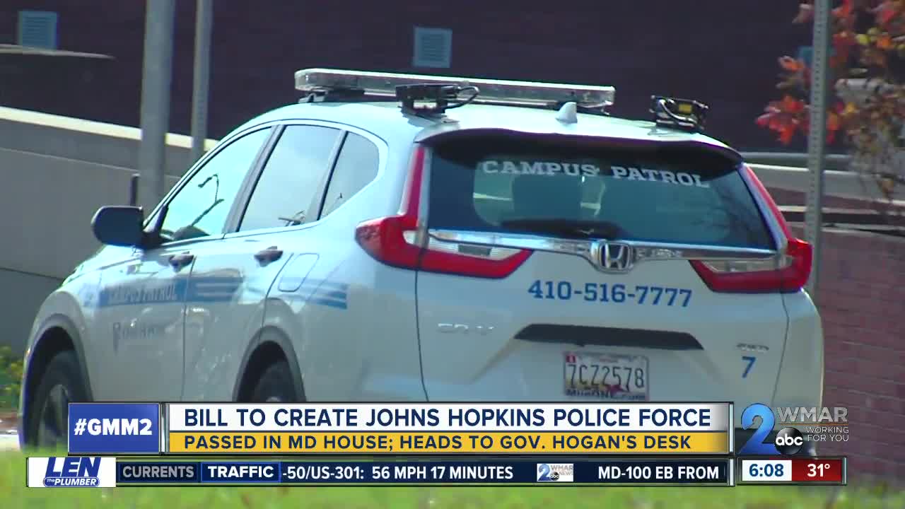 Final bill passed to allow John Hopkins University to have private police force