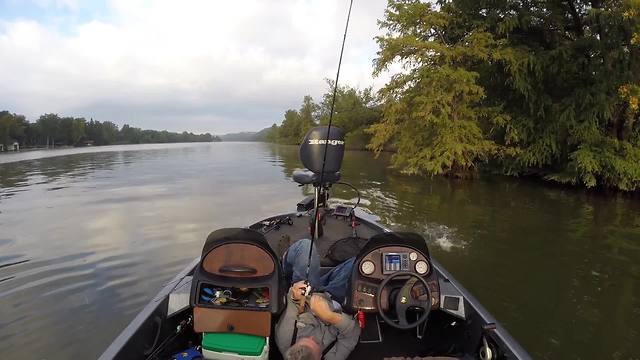 "Man Falls Off Boatseat But Keeps Reeling In Fish"