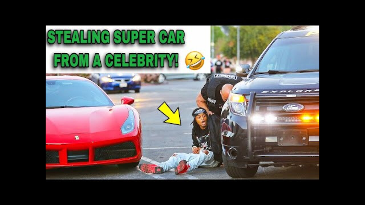 Stealing a SUPERCAR from a CELEBRITY | HE GOT PISSED!!! (MUST WATCH)