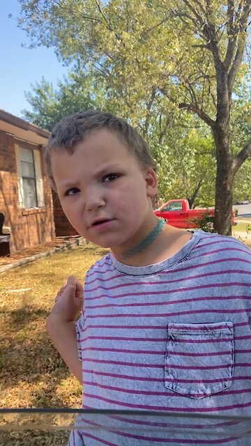 My autistic son playing