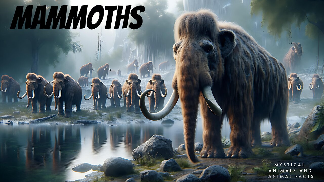 Mammoths Interesting animals / Extinct animals / Prehistoric elephants.