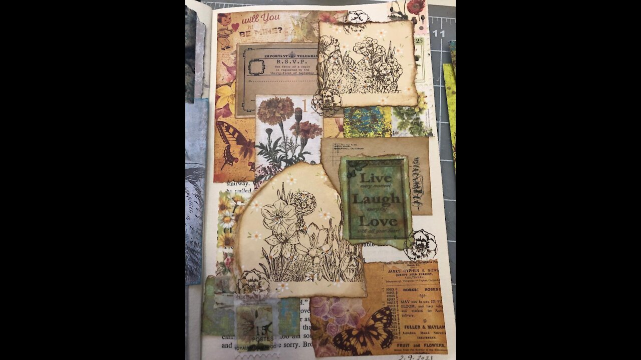 February Your Creative Studio collage page (from Lovely Lavender Wishes)