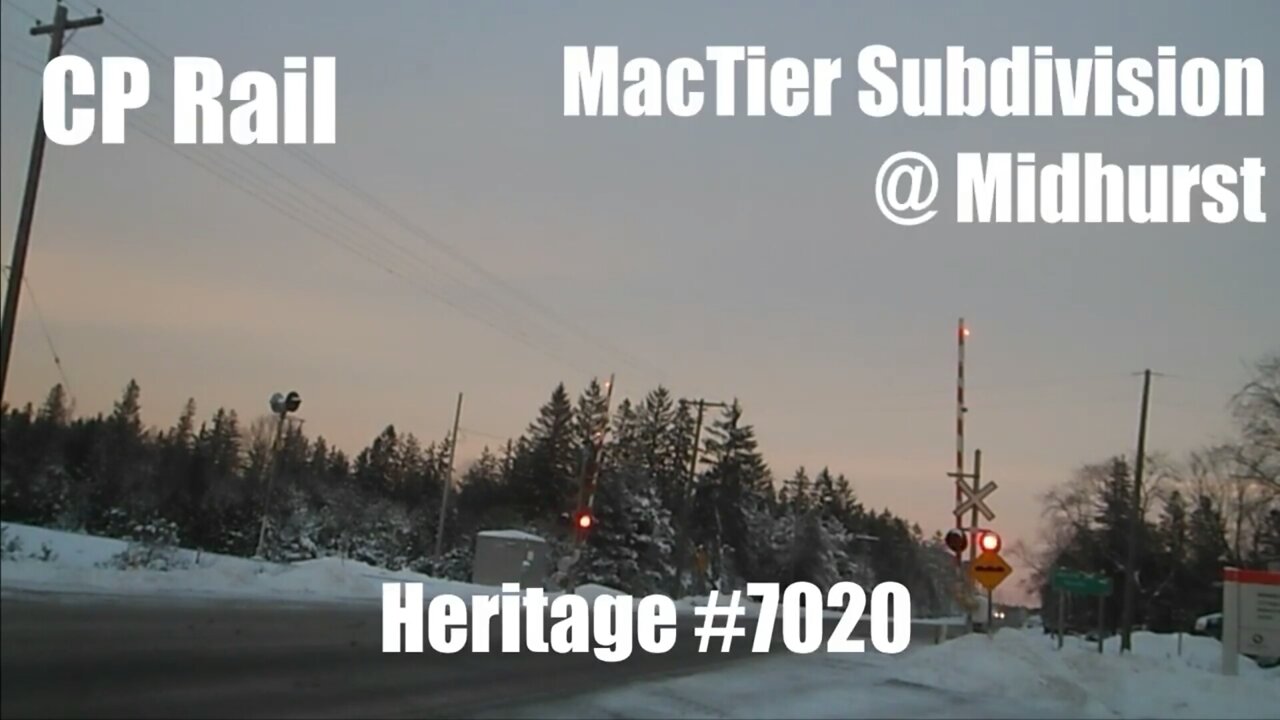 CP Rail heritage unit #7020 through Midhurst. Jan.17, 2022 Please LIKE & SUBSCRIBE