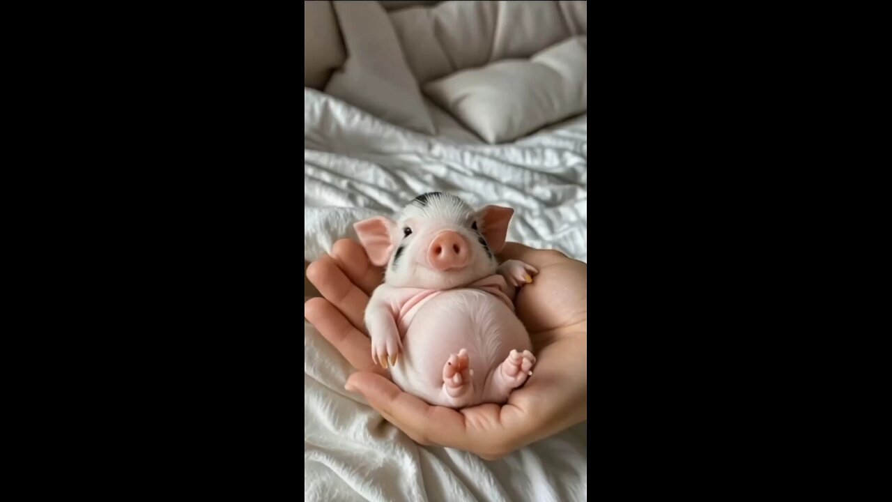 "Tiny Piglet, Big Cuteness!"