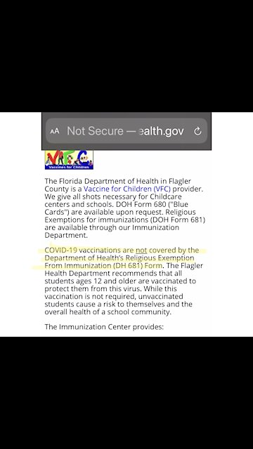 Wow! County Health Department Website Says Religious Exemption Not Valid For COVID Vaccine