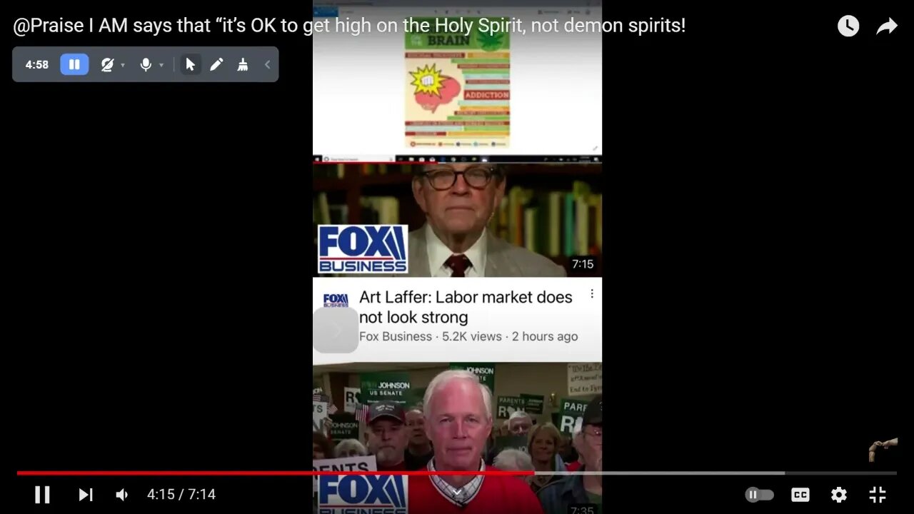 @Praise I AM says that “it’s OK to get high on the Holy Spirit, not demon spirits! YouTube