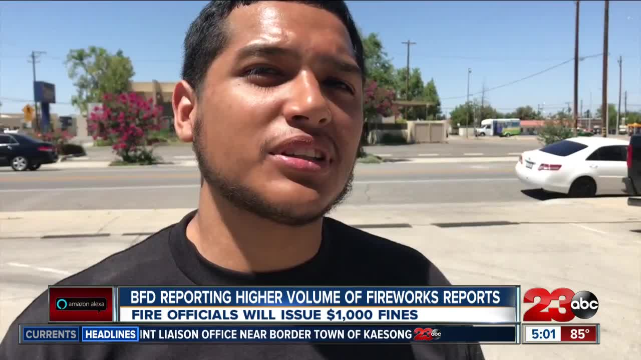 Bakersfield Fire Department to issue $1,000 fines for illegal use of fireworks