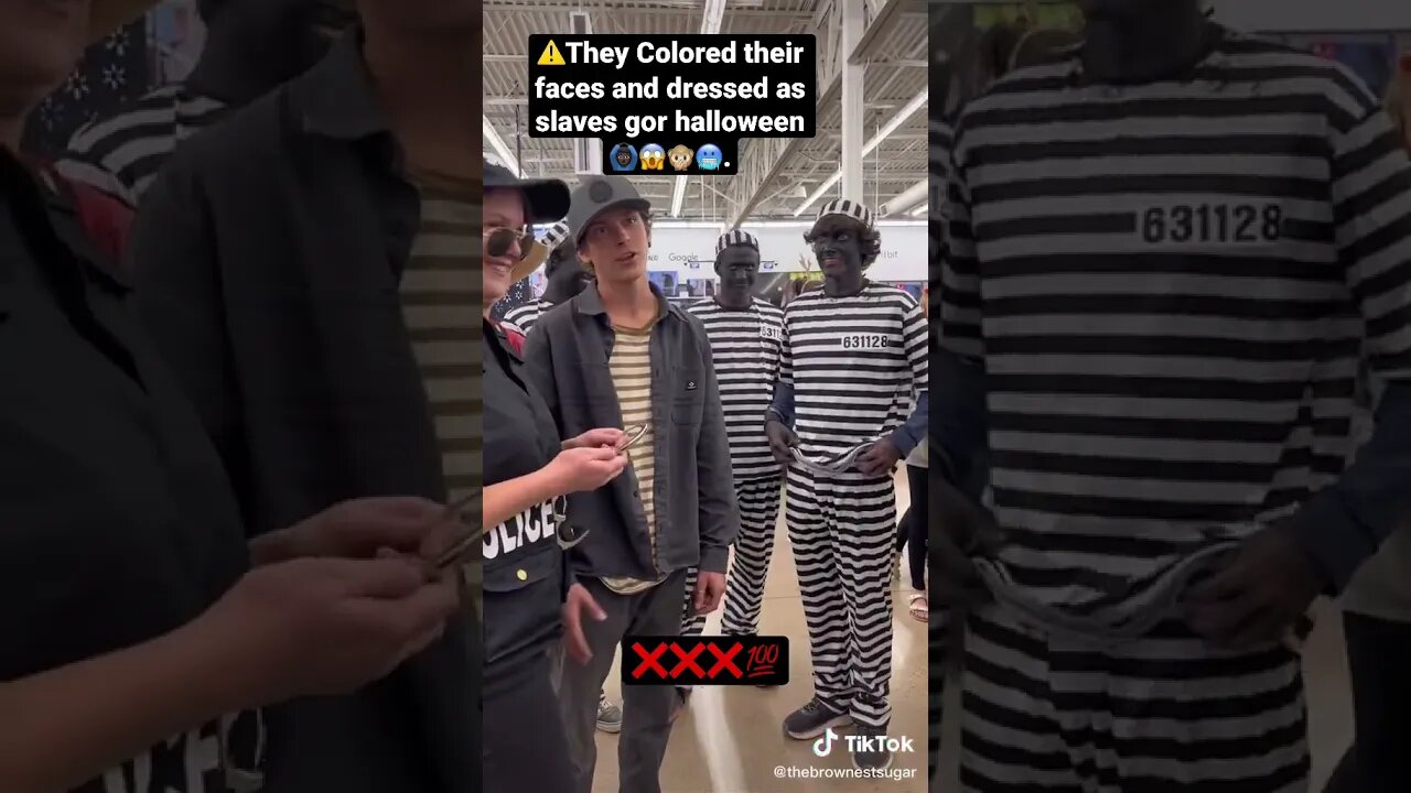 ⚠️❌Their painted their face black and dressed up as slaves for halloween 🙊😱